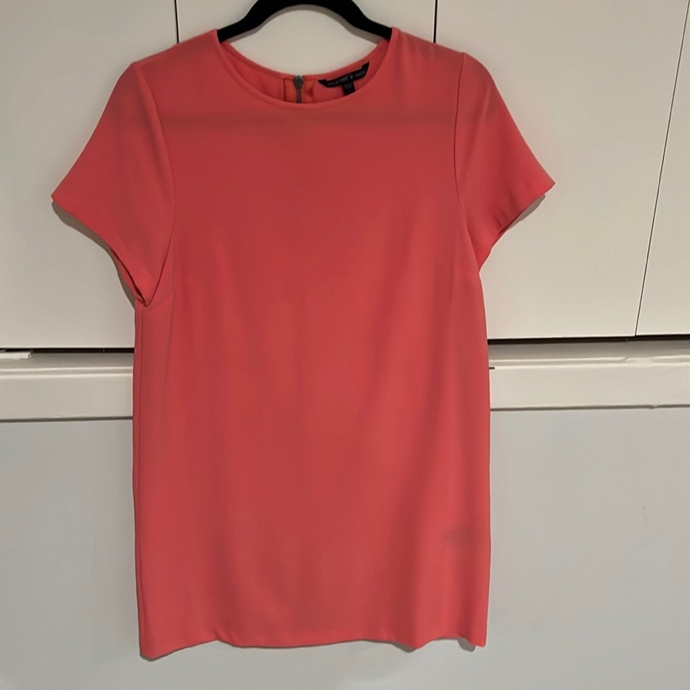 Salmon a-line dress